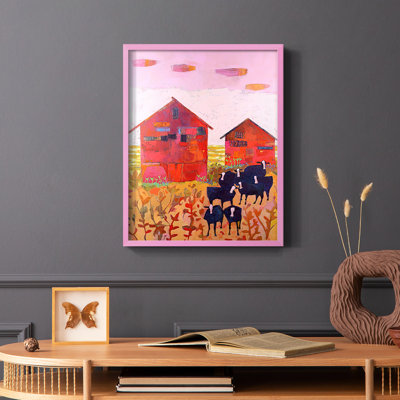 Orland Barns Framed Print - Solid Wood