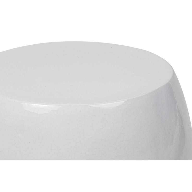 Table d'appoint en céramique Provence Signature Bud, Turquoise / brume