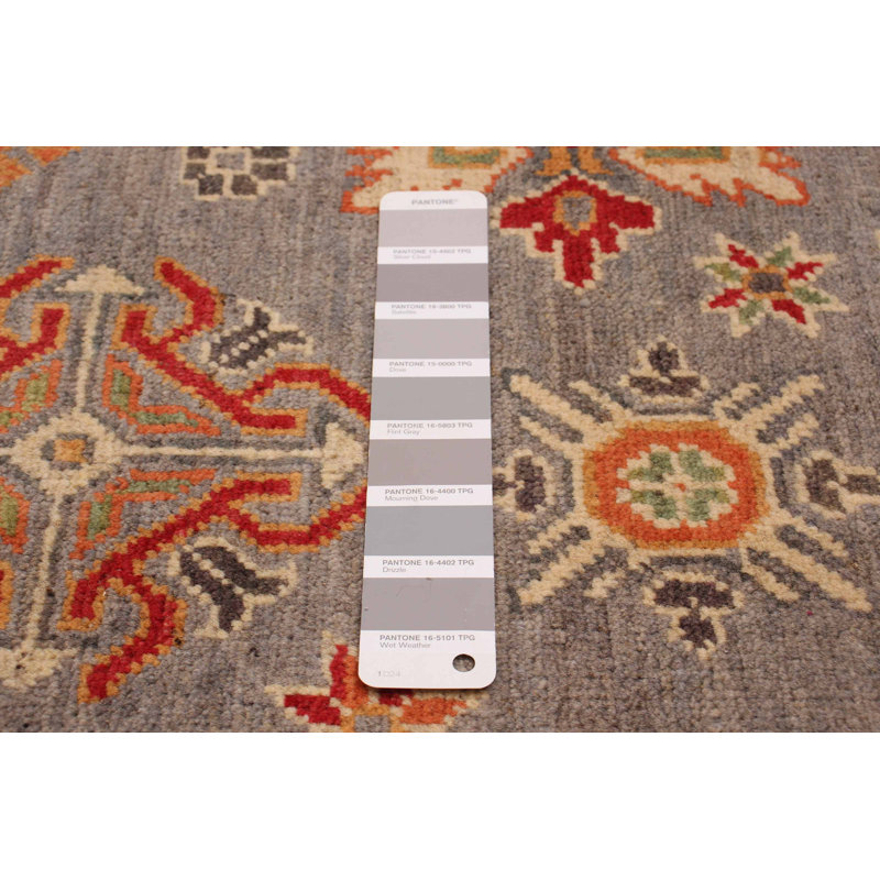 Tapis unique gris de 3 pi 10 po x 6 pi Yute de Yute