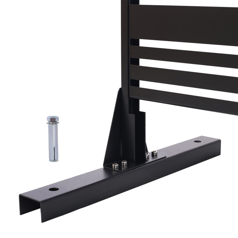 Écran d'intimité extérieur et intérieur H 76 po x l 48 po, Noir