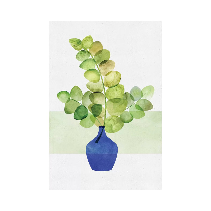 Eucalyptus Study - Wrapped Canvas Painting, 66.04 cm H x 45.72 cm W x 3.175 cm D