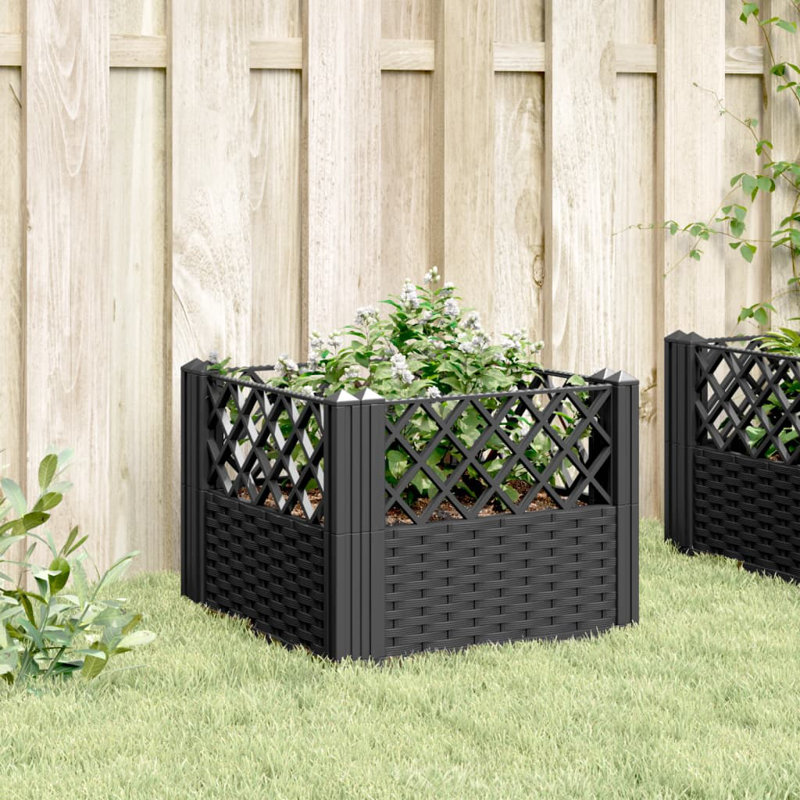 Artel Planter Box, Black, 43.5cm H x 43.5cm W x 43.5cm D