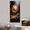 «Black and Gold Spiral Graffiti III - Abstract Collages», art mural