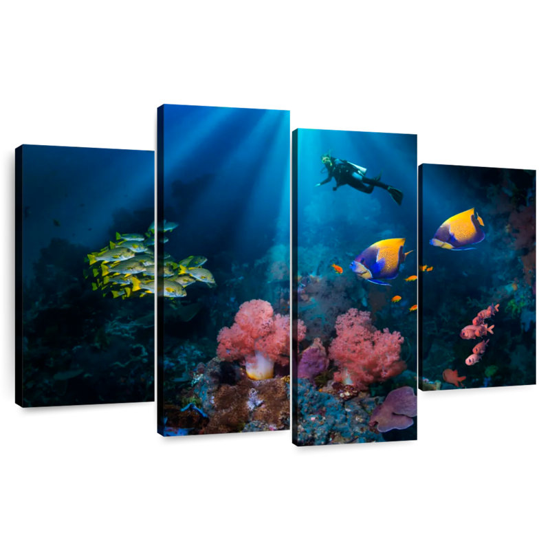 Aletra Thai Reef Scuba Diver, 42" H x 68" W