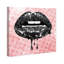 Fashion and Glam Noir and Blush Lips - impression d'art graphique-854182399-854182272