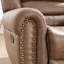 Fauteuil inclinable manuel standard de 40,9 po de large et surdimensionné en similicuir avec garniture cloutée (ensemble de 4)-542093999