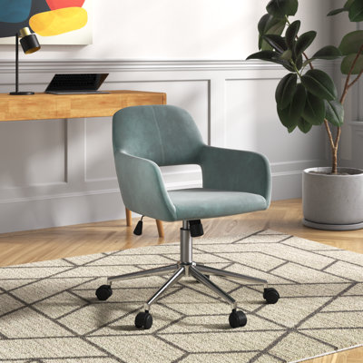 Primeaux Velvet Scandinavian Desk Chair