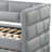 Schmitt Gray Tufted Daybed with Trundle