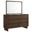 Commode 6 tiroirs avec miroir Geralene