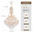 Light Crysrtal Dimmable Tiered Chandelier