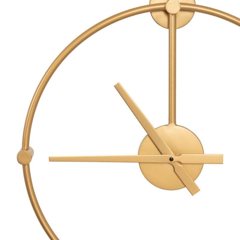 Horloge murale 24,25 ", Or