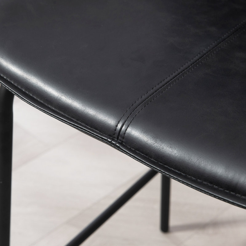 Tabouret de comptoir 26 po Ransell, Noir