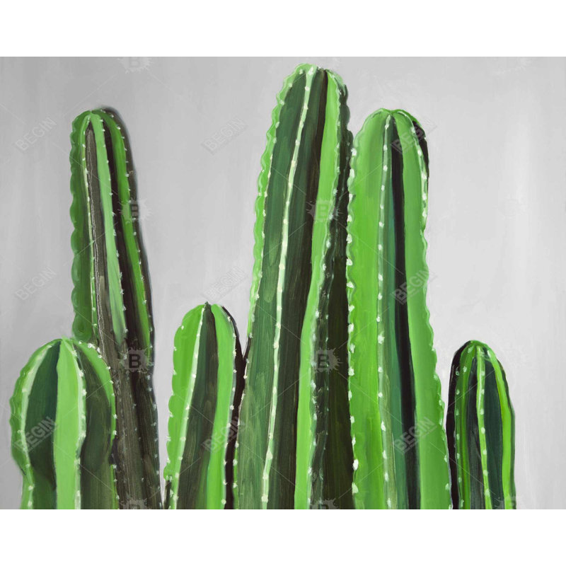 Cactus Candles Print On Canvas