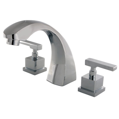 Kingston Brass Executive Two-Handle 3-Hole Deck Mount Roman Tub Faucet