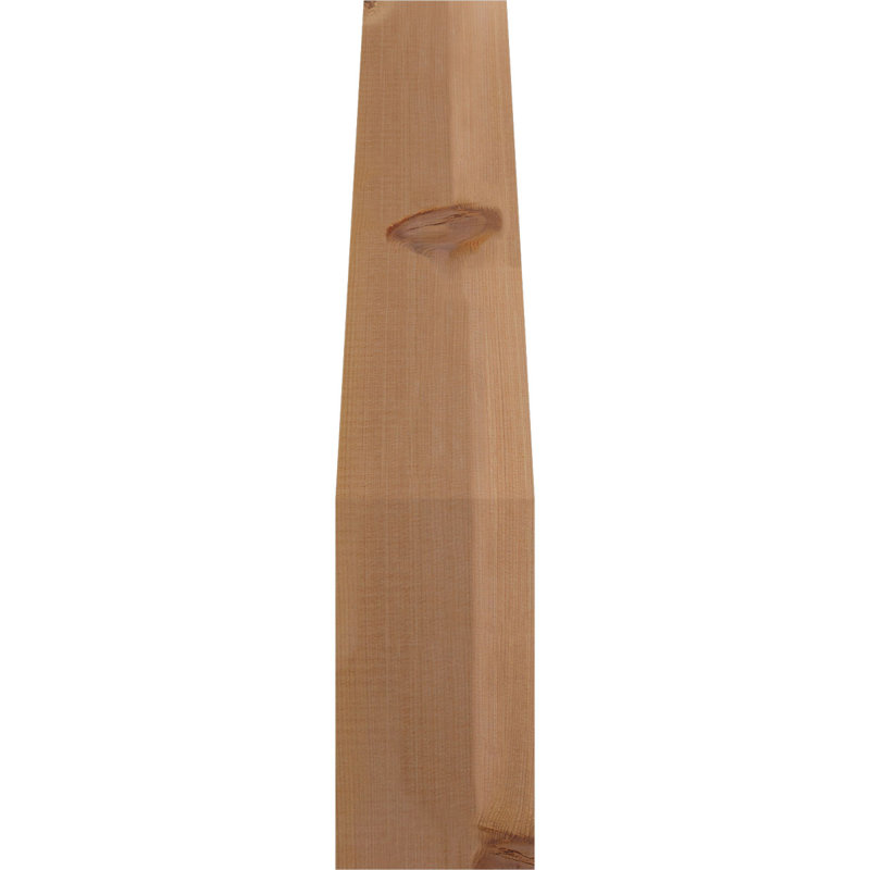 Attelle de genou Funston, Cèdre rouge, Lisse, H 28 po x l 5,5 po x P 16 po