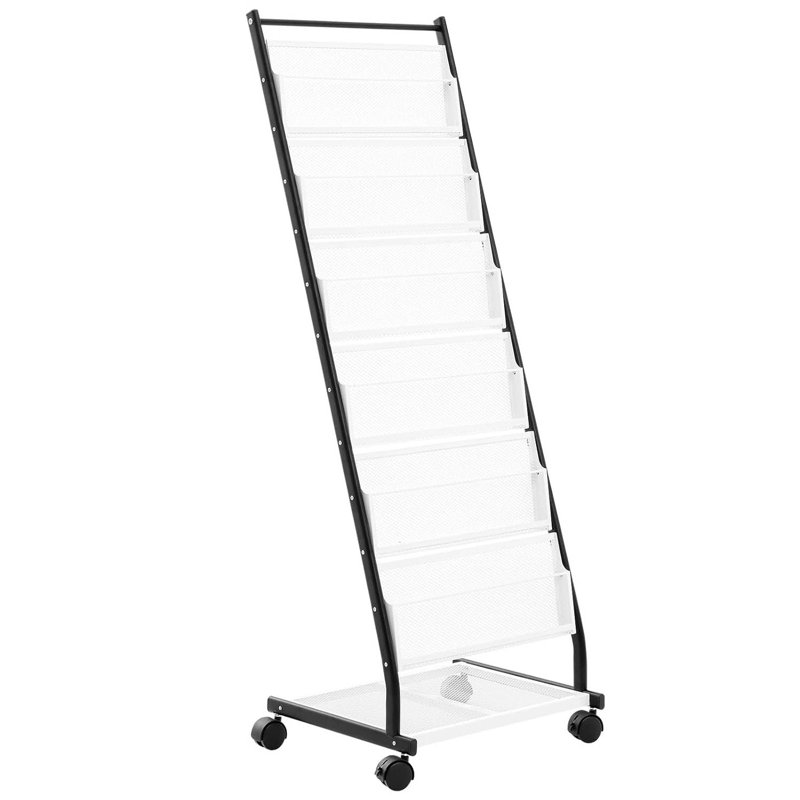 Metal Free Standing Magazine Rack