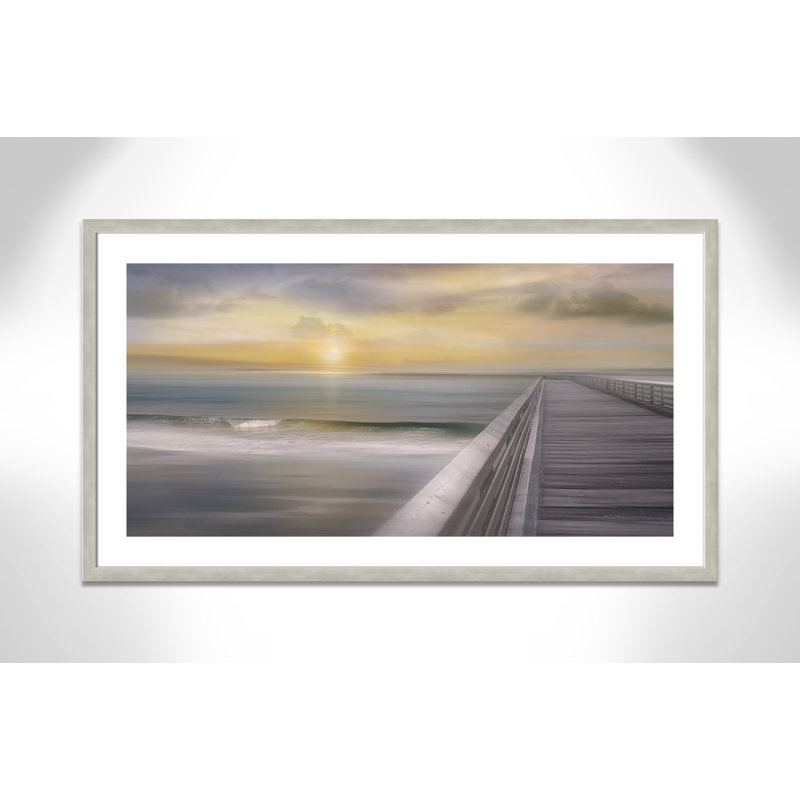 «Sundown», reproduction d'impression encadrée, Argent chaleureux