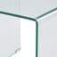 Brendon Glass Top Sled Nesting Tables