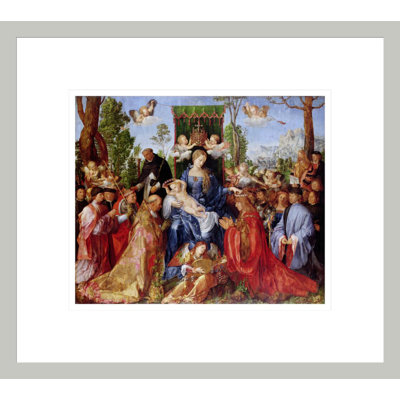 «The Festival of the Rosary» par Albrecht Dürer, impression giclée sur cadre
