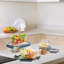 16 Airtight BPA-Free Clear Plastic Food Containers with Lids