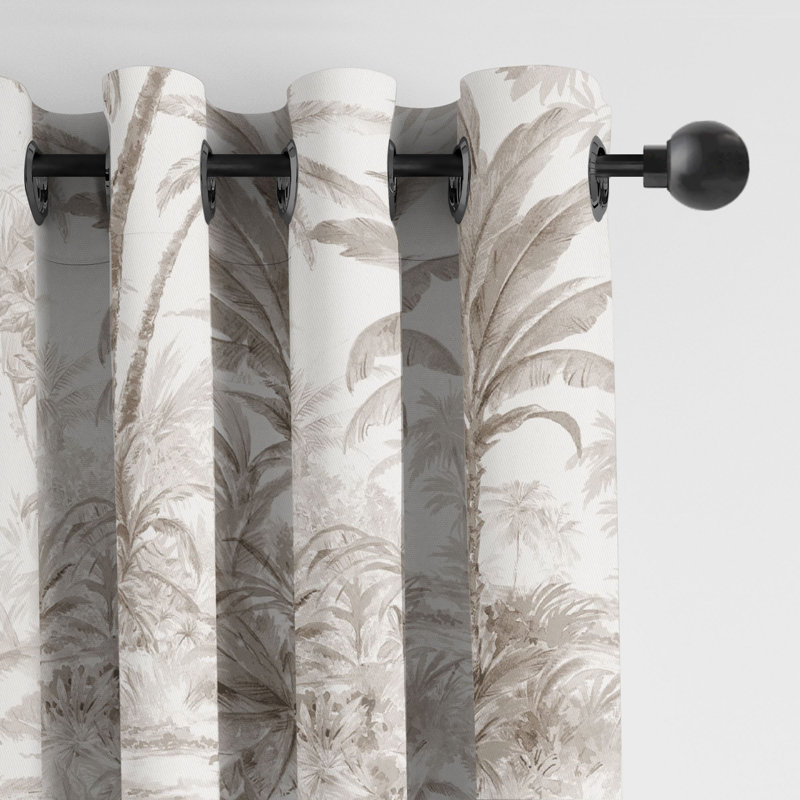 Palmora Toile, 50" W x 96" L, Mushroom