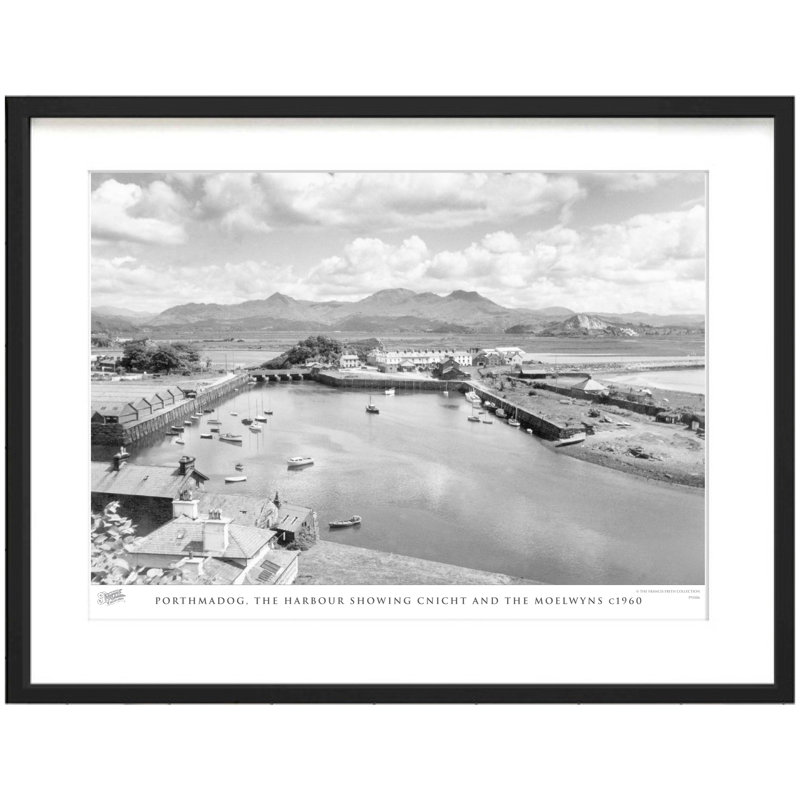 Porthmadog, The Harbour Showing Cnicht And The Moelwyns C1960 by Francis Frith - Single Picture Frame Print