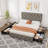 Bed Frame With 4 Storage Drawers, Linen Upholstered Platform Bed Frame With Headboard And Footboard-595089387-595089386