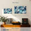 Fissures bleu sarcelle abstraites Avery-108109346