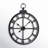 Selene Round Metal Modern Farmhouse Wall Clock