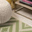 Tapis vert / crème intérieur / extérieur Fidel Diamond-1408661649