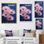 «Delicate Pink Dandelian Flowers On Blue Sky», reproduction sur toile-1211346571-1211346570