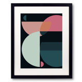 Semi Circles Print by Angel Estevez