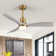 Lahrizi Adjustable Color Temperature 3 Height LED Ceiling Fan Light