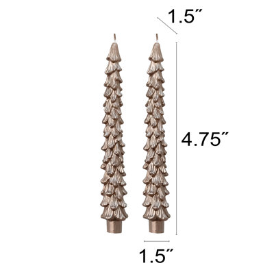 Unscented Tree Shaped Taper Candles