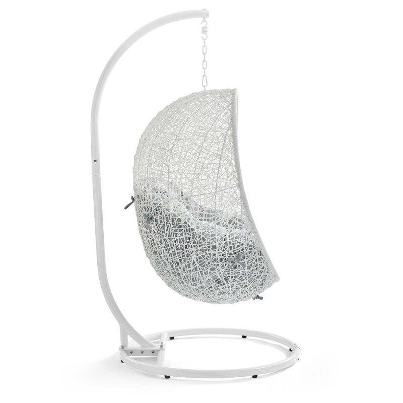 Balancelle d'extérieur avec support Modway Hide, Blanc / gris