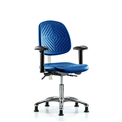 Chaise pour salle blanche en polyuréthane classe 100 - hauteur du bureau