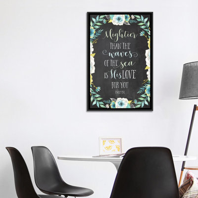 «Mightier Than the Waves of the Sea Is His Love for You» - Psaume 93: 4 par Eden Printables - impression d'art textuel
