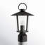 Tête de lanterne à 1 lumière H 14,5 po noir mat Orland