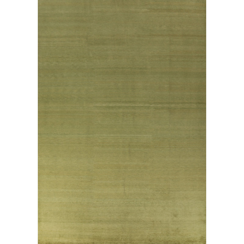 Tapis persan vert Gabbeh 10x14