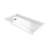 DreamLine SlimLine 30 inch D x 60 inch W x 2 3/4 inch H Single Threshold White Alcove Shower Base with 2 inch Oil Rubbed Bronze Left Round Drain-118322193-118322200