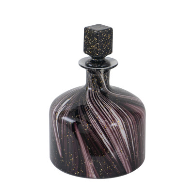 Chyana Black/White/Gold Glass Apothecary Jar