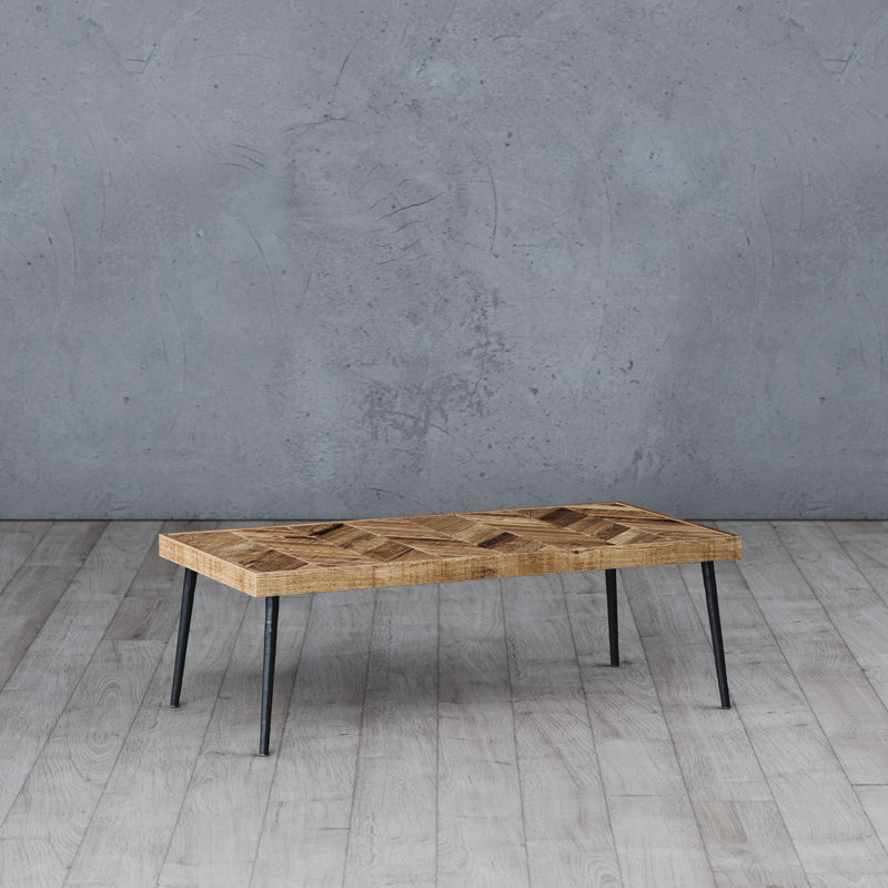 Solid Wood Top Coffee Table