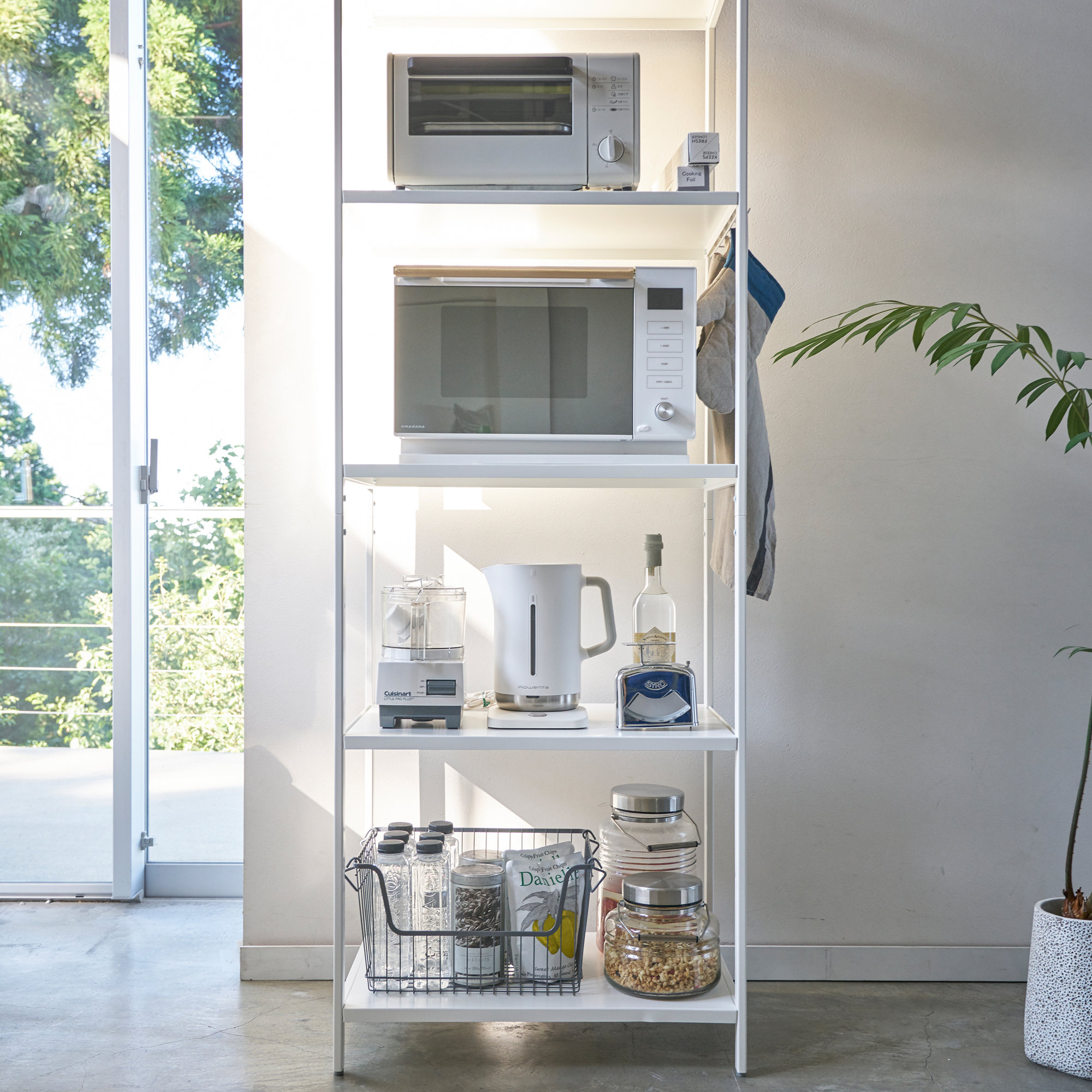 23.62" W Steel Shelving Unit, White