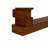 Geometric Block Stacked Wood Console Table