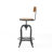 Adjustable Height Swivel Barstools With Fir Wood