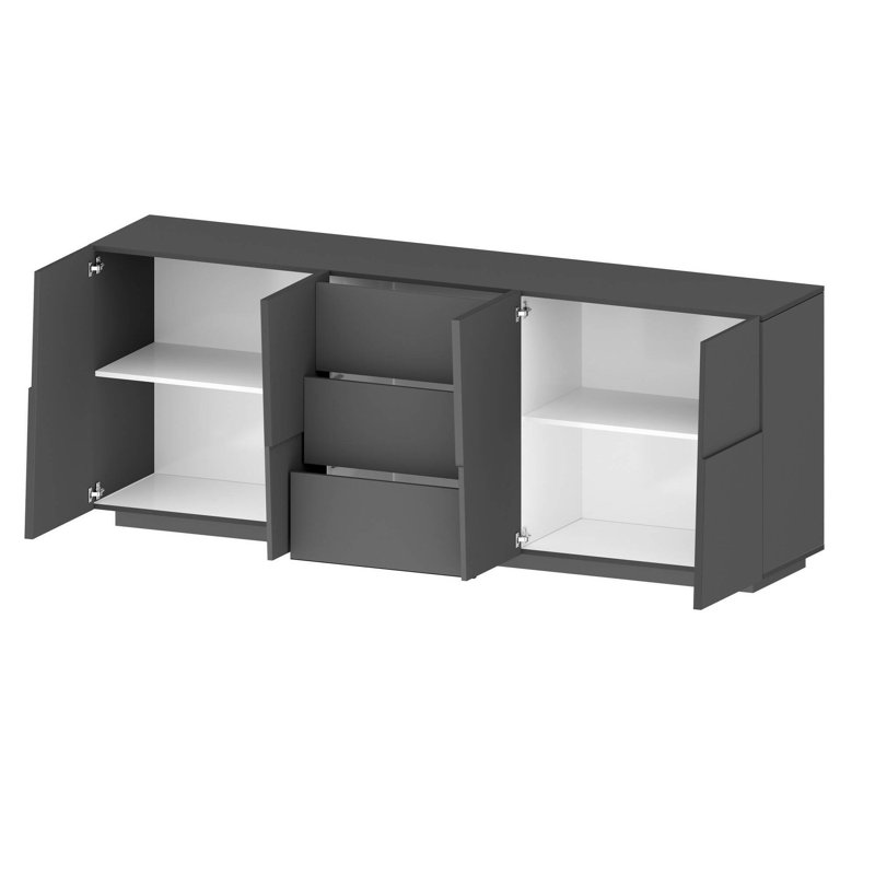 Wilton 220cm Sideboard, Anthracite