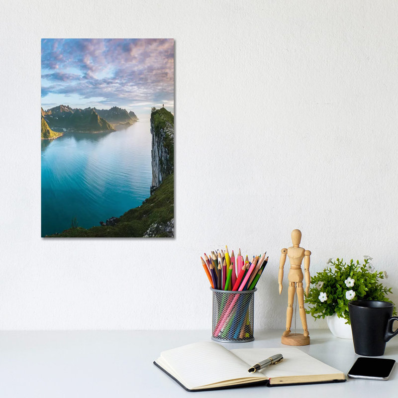 Sunset Hikes by Steffen Fossbakk - Wrapped Canvas Print, 20.32 cm H x 30.48 cm W