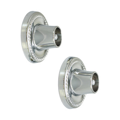 Bride décorative pour tringle de douche ronde (paire)
