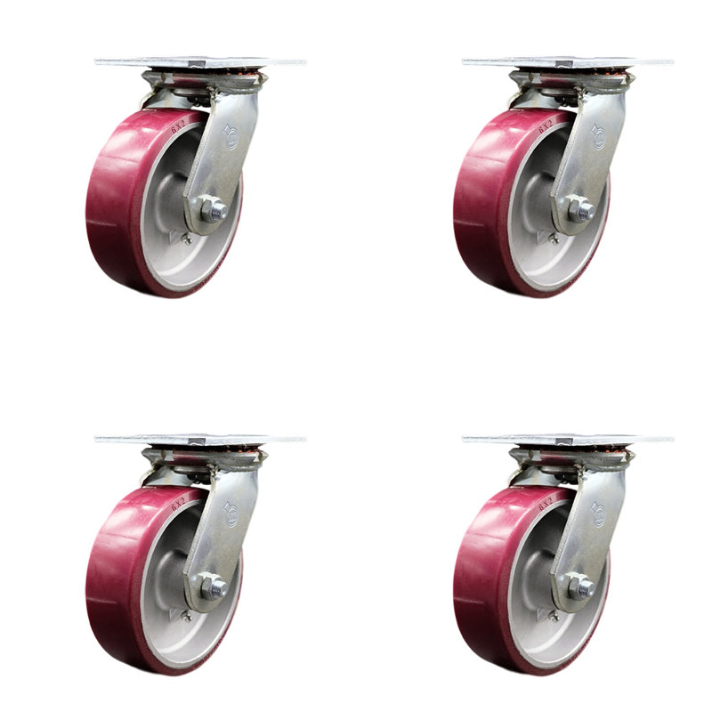 Poly on Aluminum Caster