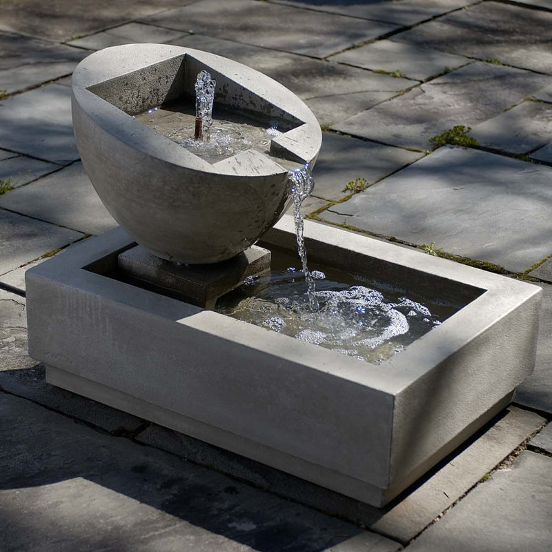 Genesis II Weather Resistant Floor Fountain, Terra Nera